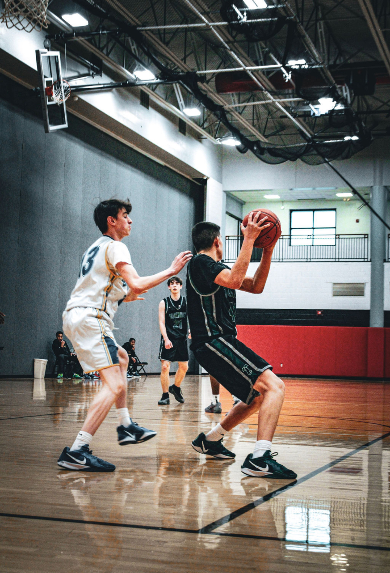 Kevin Franz Jr. basketball action shot